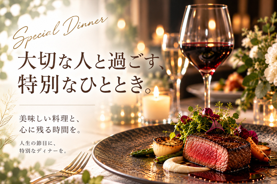 《 12月13 日ディナー 》~おめでとうレストラン~